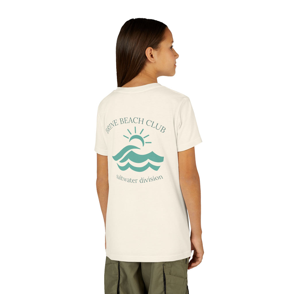 Brine Beach Club Youth Tee - Saltwater Division Waves Design