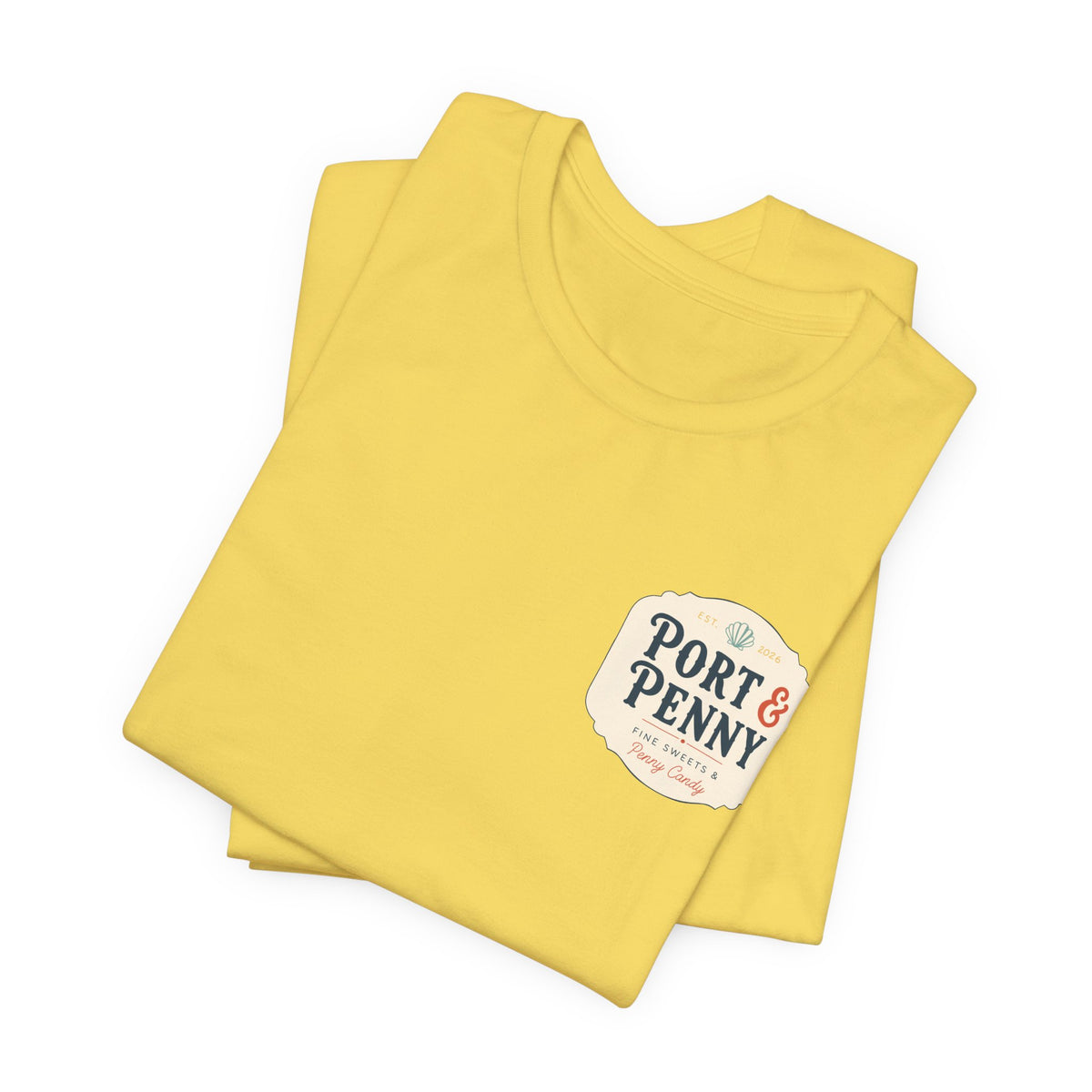 Port & Penny Retro Candy Bag Graphic Tee — Cute Vintage Snack Shirt