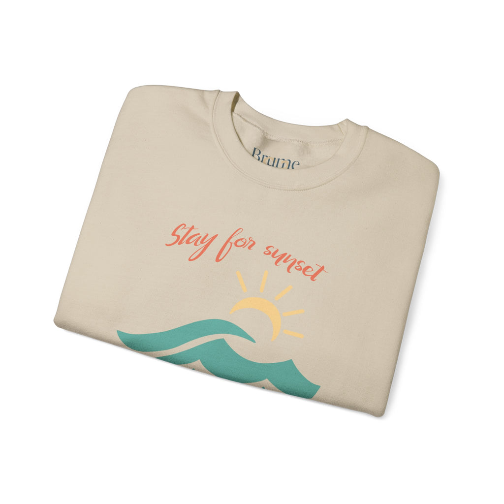Brine Beach Club "Stay for Sunset" Golden Hour Sweatshirt