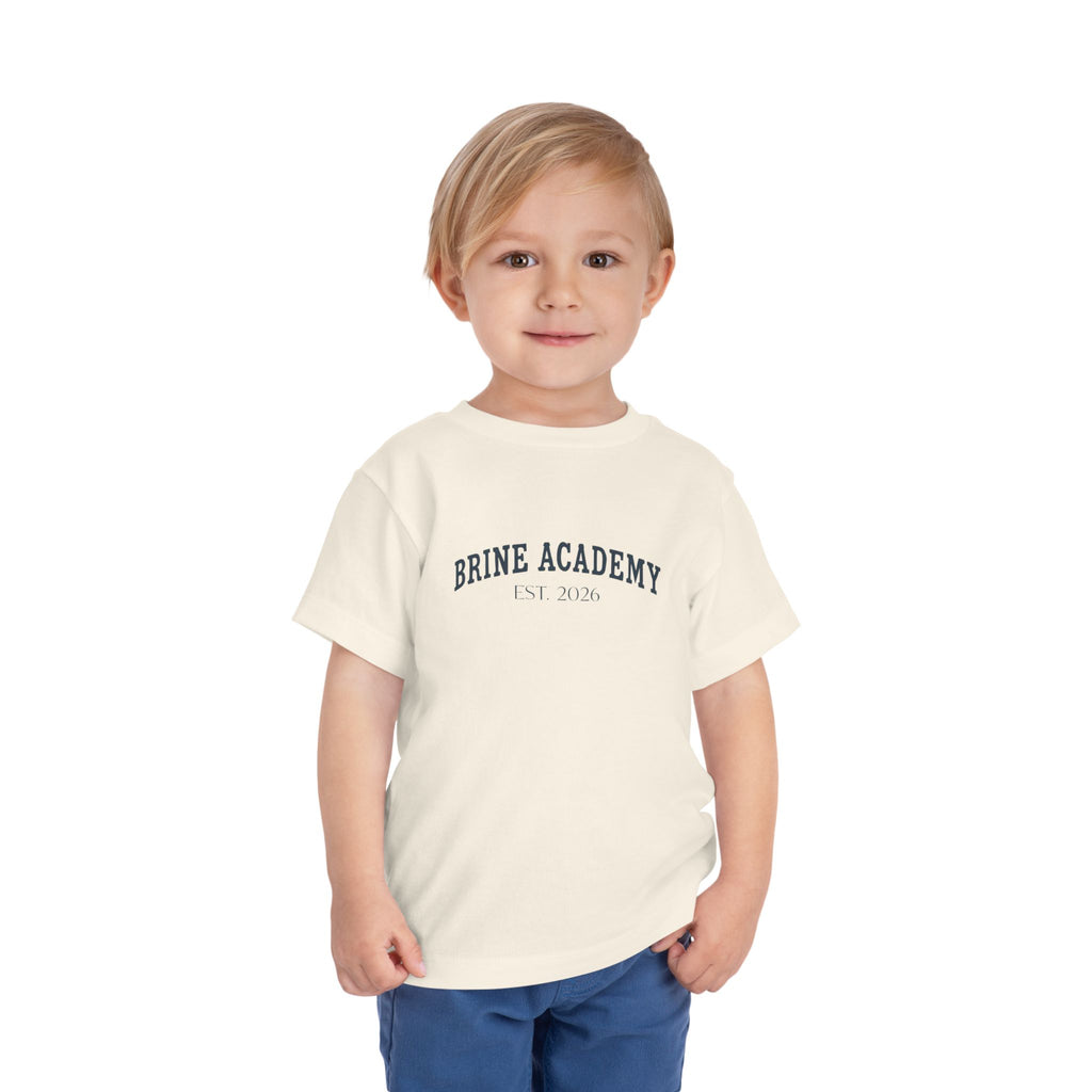 Toddler Tee — 'Brine Academy Est. 2026' Vintage School Kids Shirt