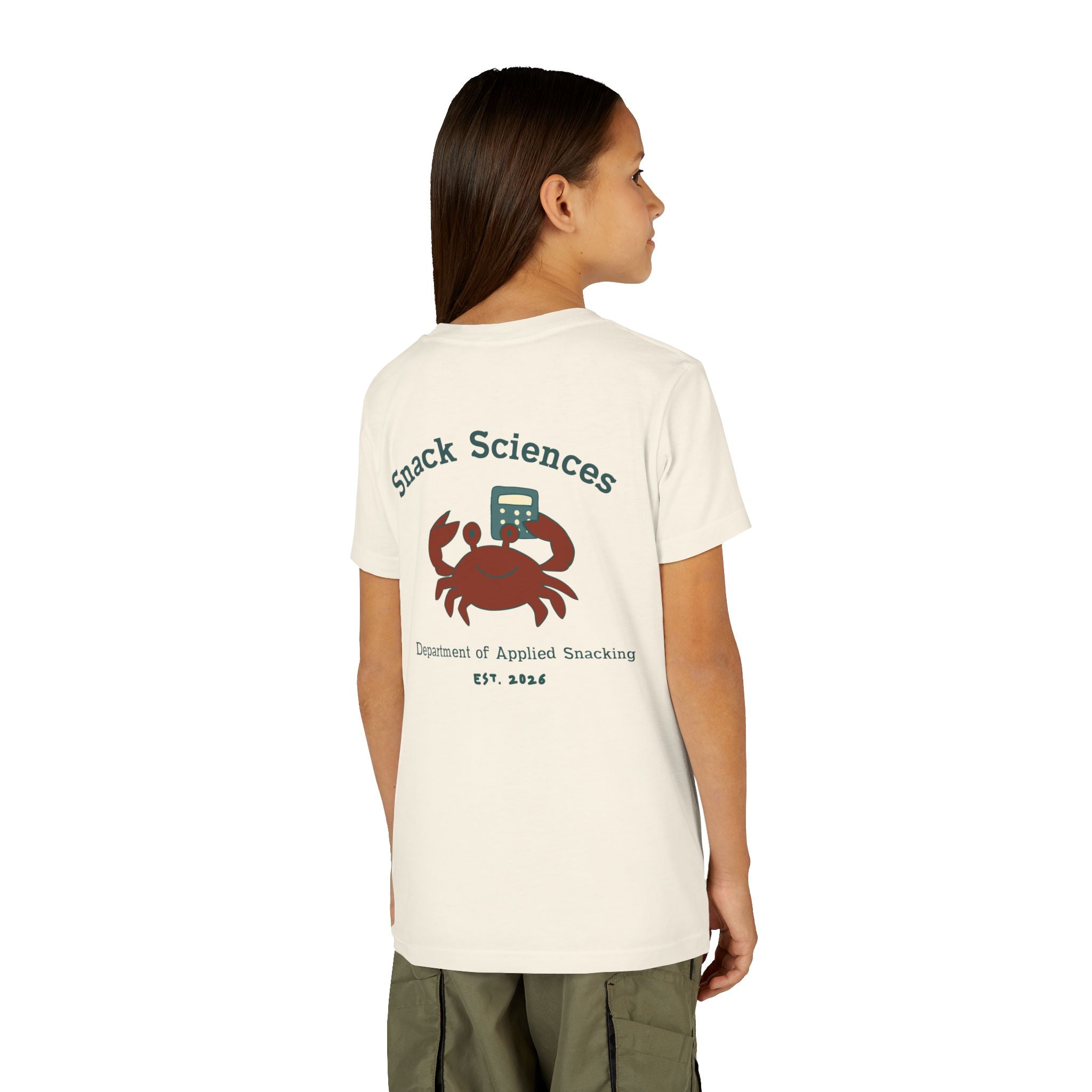 Brine Academy Youth Tee — Snack Sciences Crab Shirt
