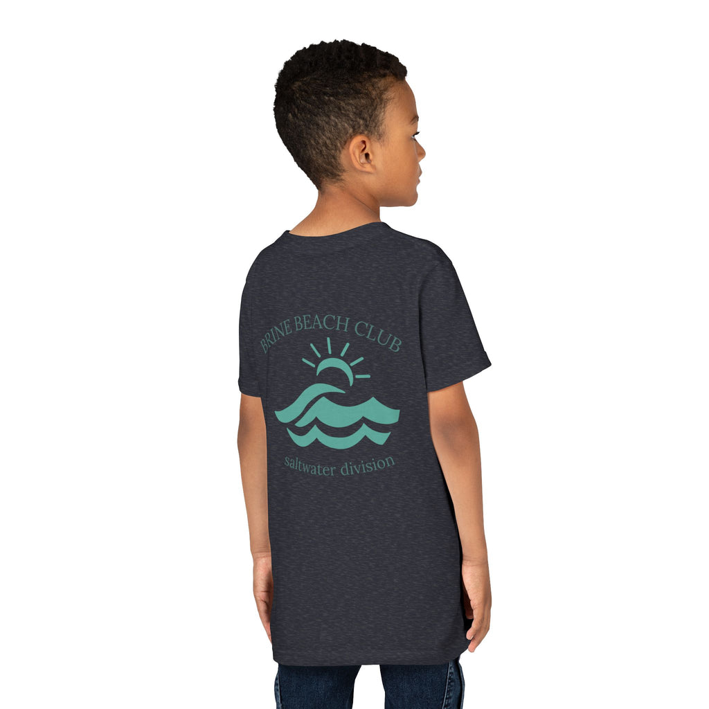 Brine Beach Club Youth Tee - Saltwater Division Waves Design