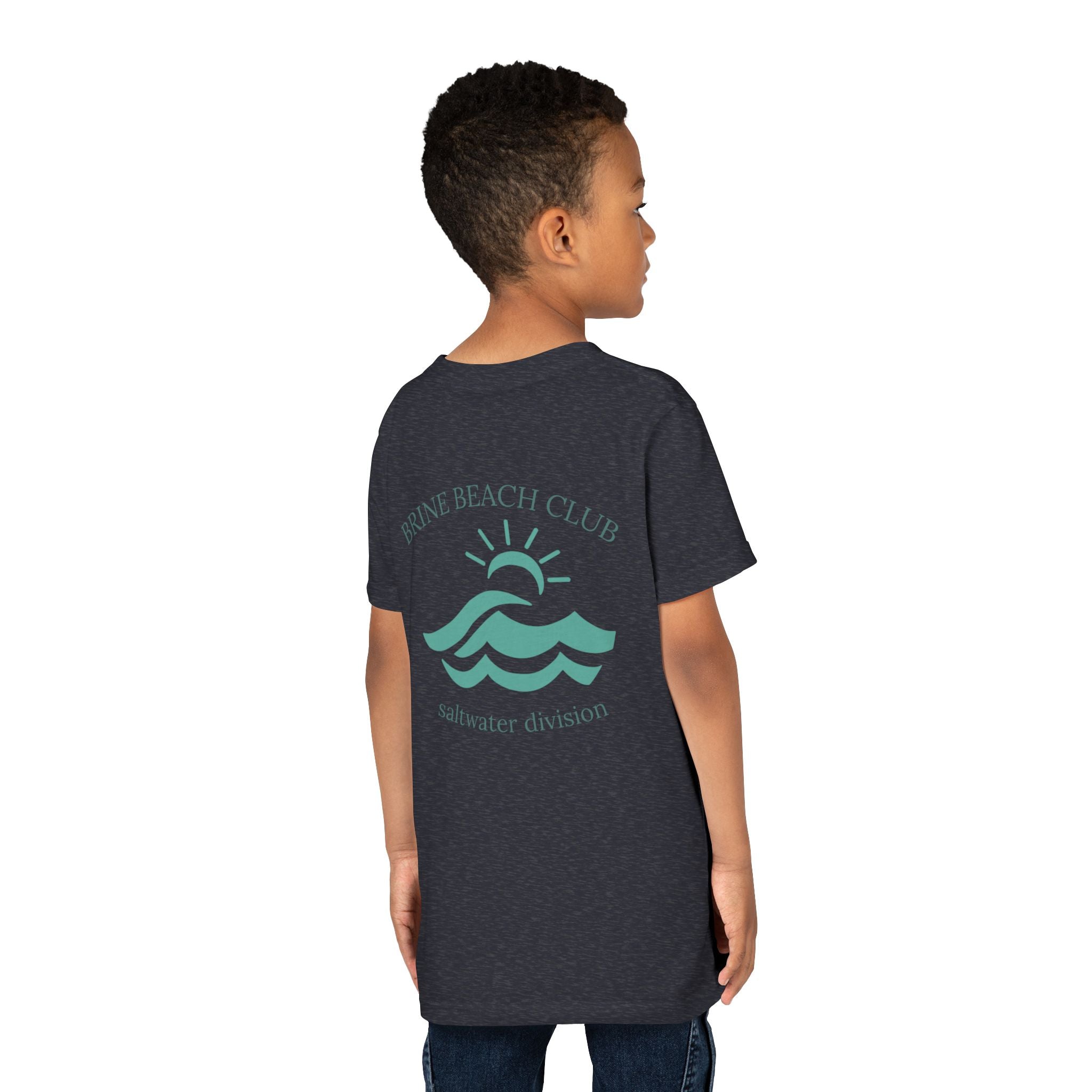 Brine Beach Club Youth Tee - Saltwater Division Waves Design