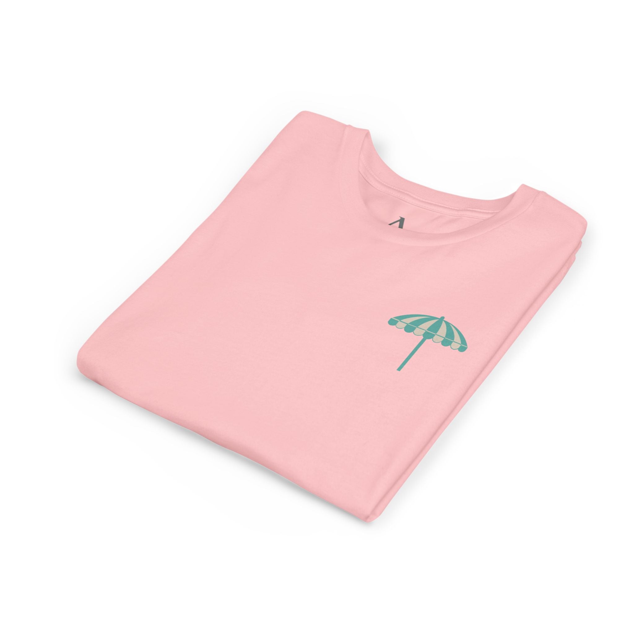 Brine Beach Club Youth Tee – ‘Feral Kids, Salty Moms’ Umbrella Beach T‑Shirt