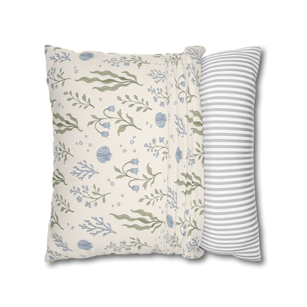 Sea Garden throw pillow cover Pillowcase | Square Decorative Pillowcase