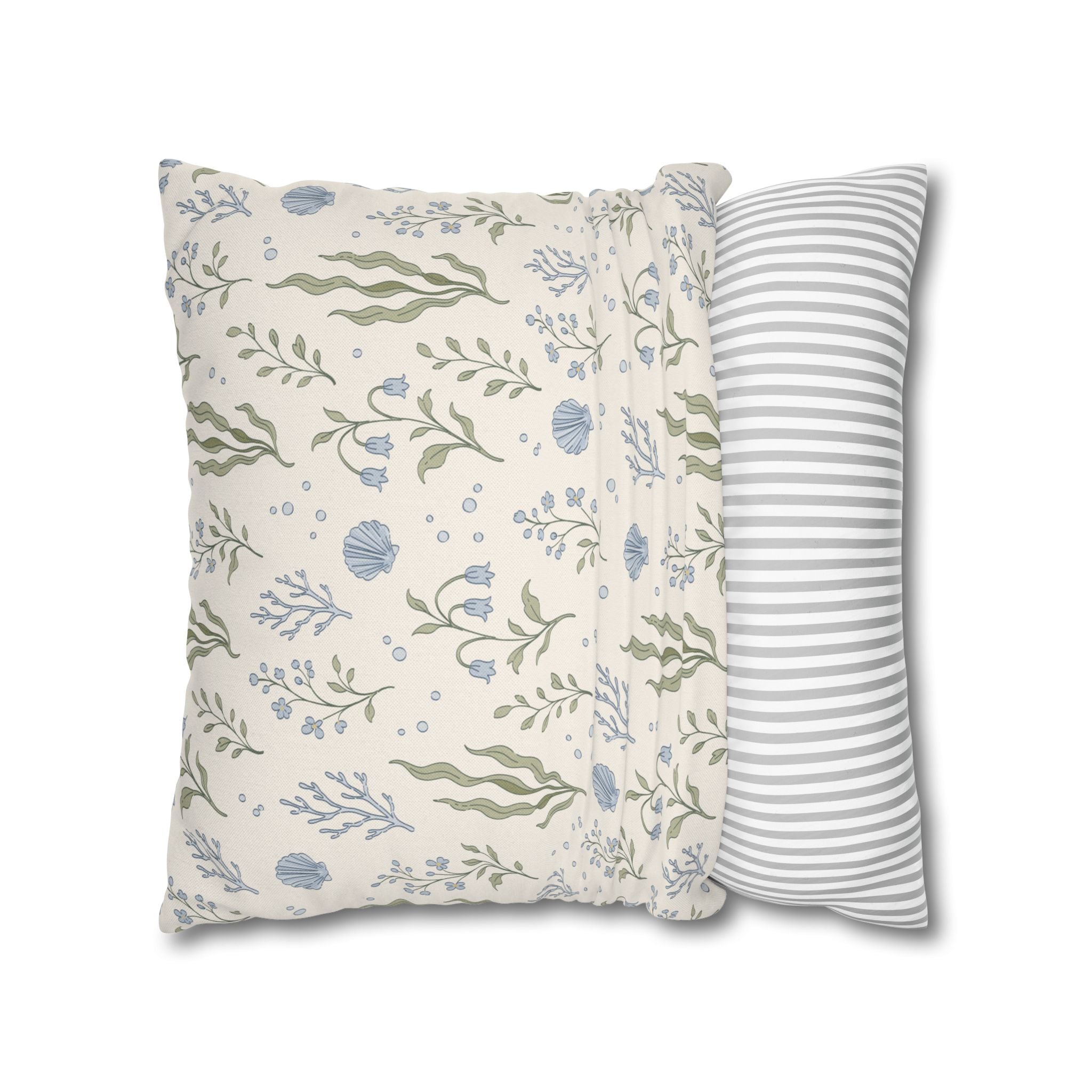Sea Garden throw pillow cover Pillowcase | Square Decorative Pillowcase