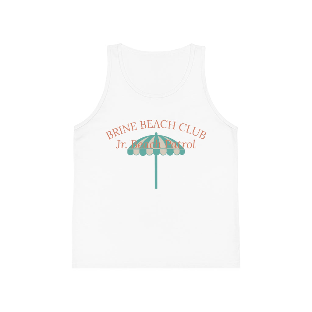 Brine Beach Club Kids Tank Top — Jr. Lifeguard Umbrella Summer Shirt