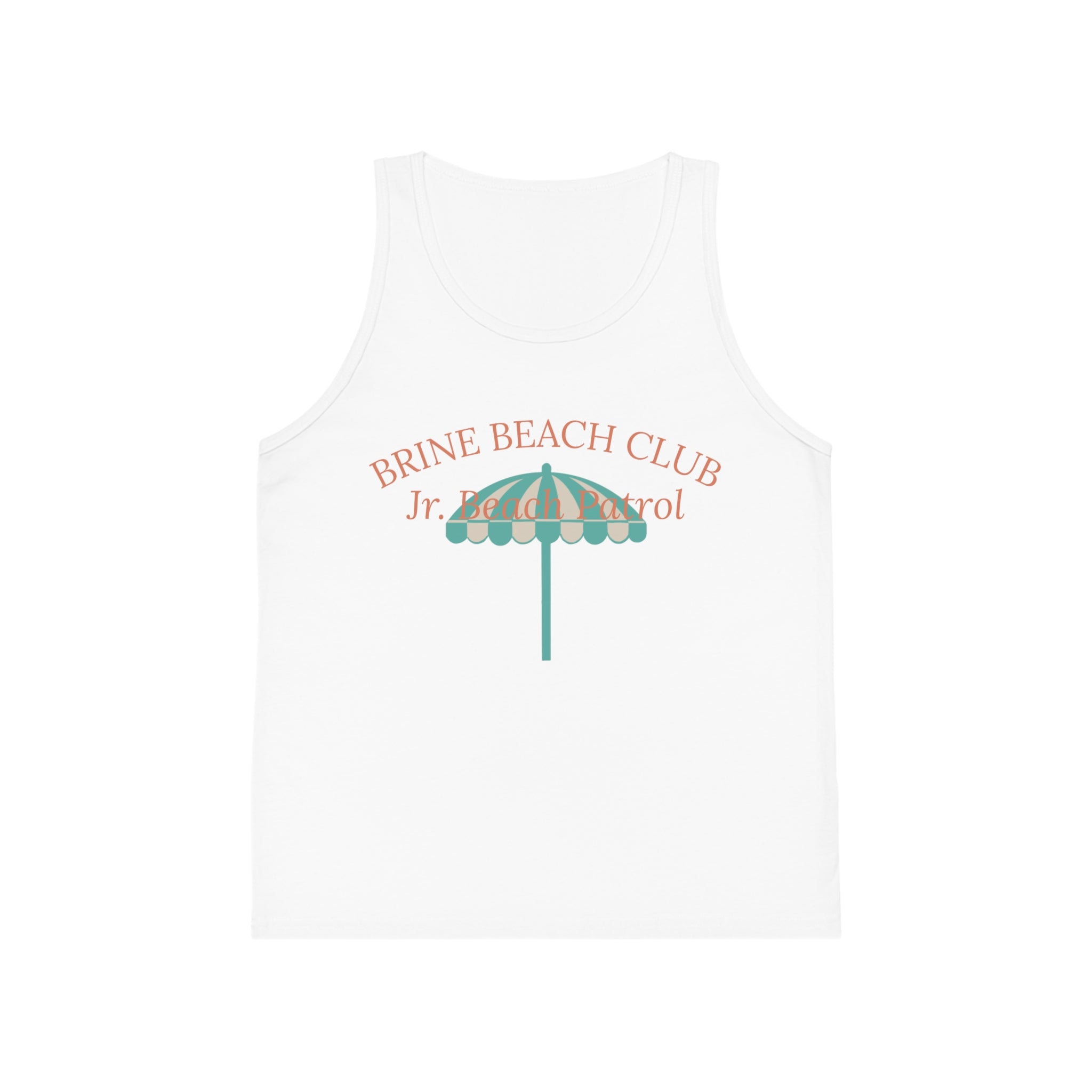 Brine Beach Club Kids Tank Top — Jr. Lifeguard Umbrella Summer Shirt