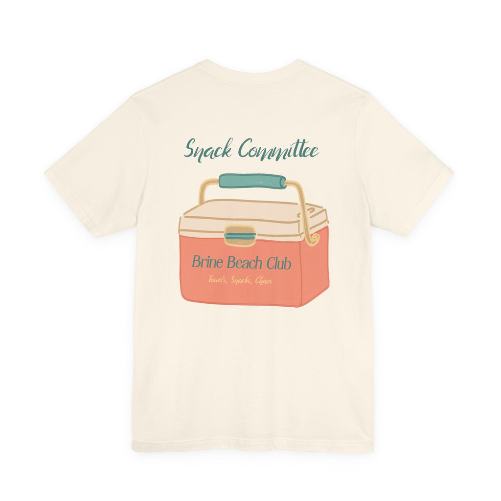 Brine Beach Club Snack Committee Tee — "Now Serving: Chaos" Retro Cooler Shirt