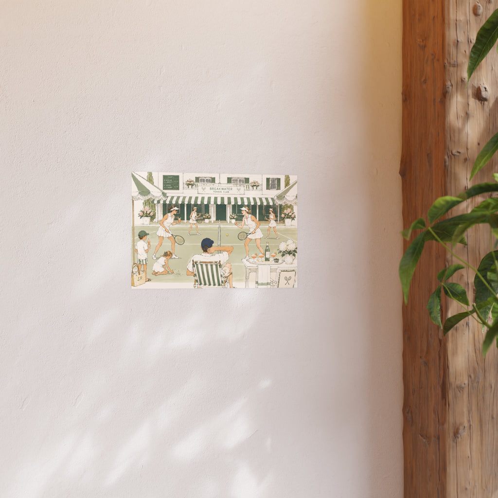 Breakwater Tennis Club Art Print — Satin & Archival Matte Poster