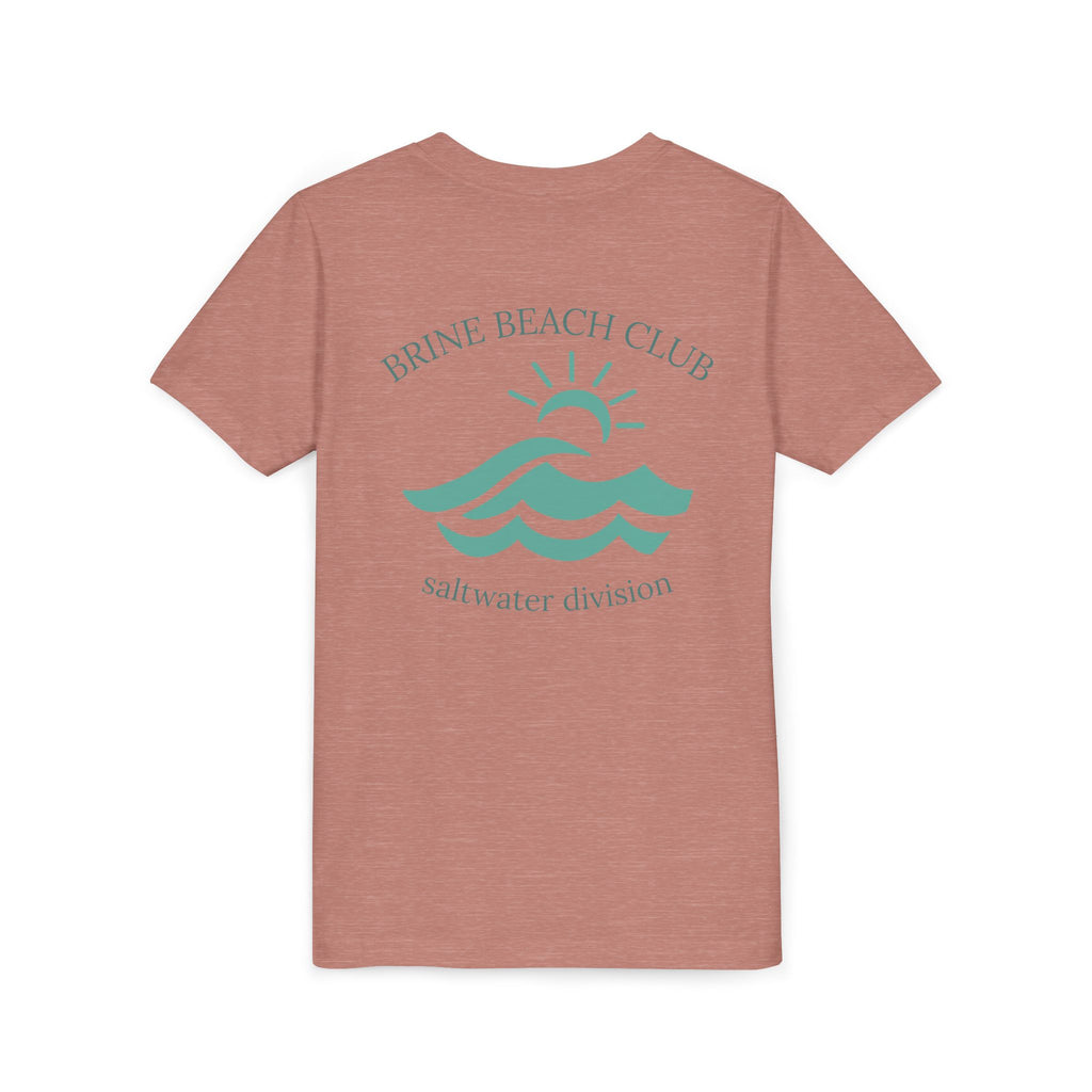 Brine Beach Club Youth Tee - Saltwater Division Waves Design