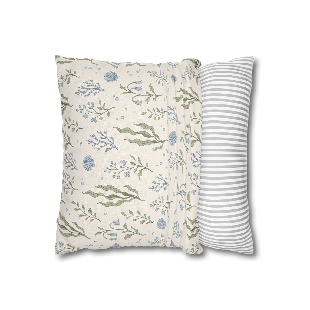 Sea Garden throw pillow cover Pillowcase | Square Decorative Pillowcase