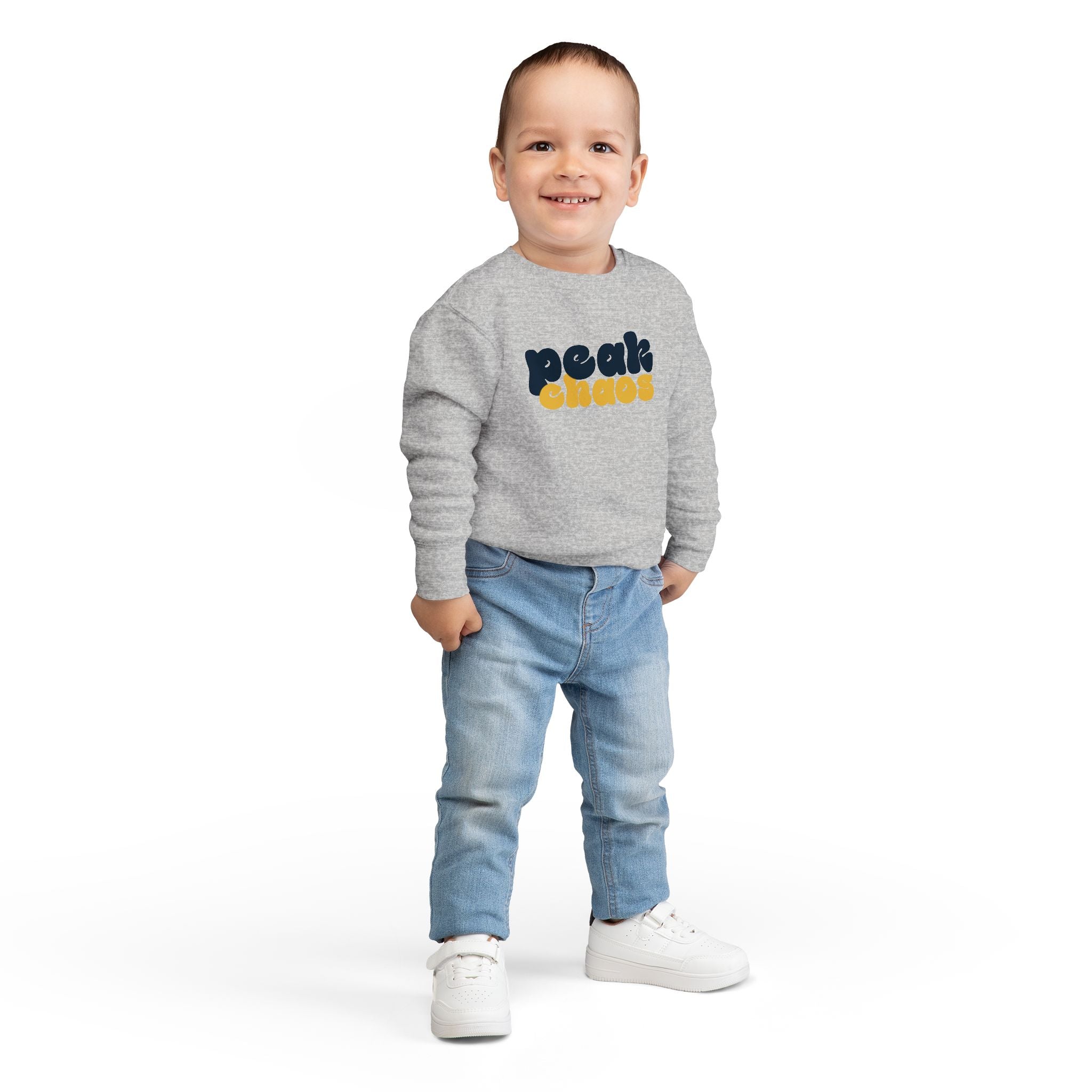 Copy of Peak Chaos Toddler Sweatshirt — Playful Graphic Crewneck for Little Kids