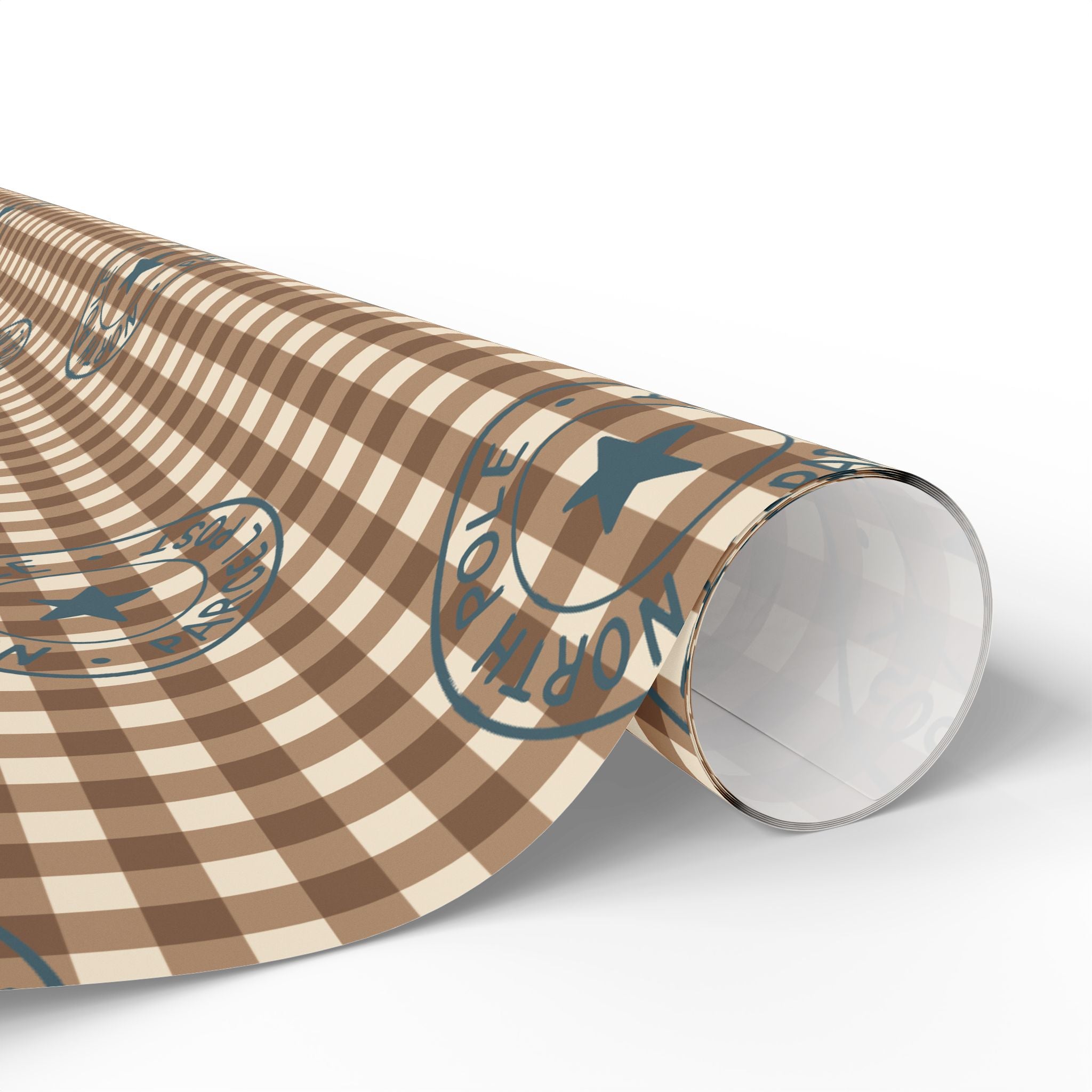 North Pole Parcel Post Wrapping Paper — Holiday Gift Wrap
