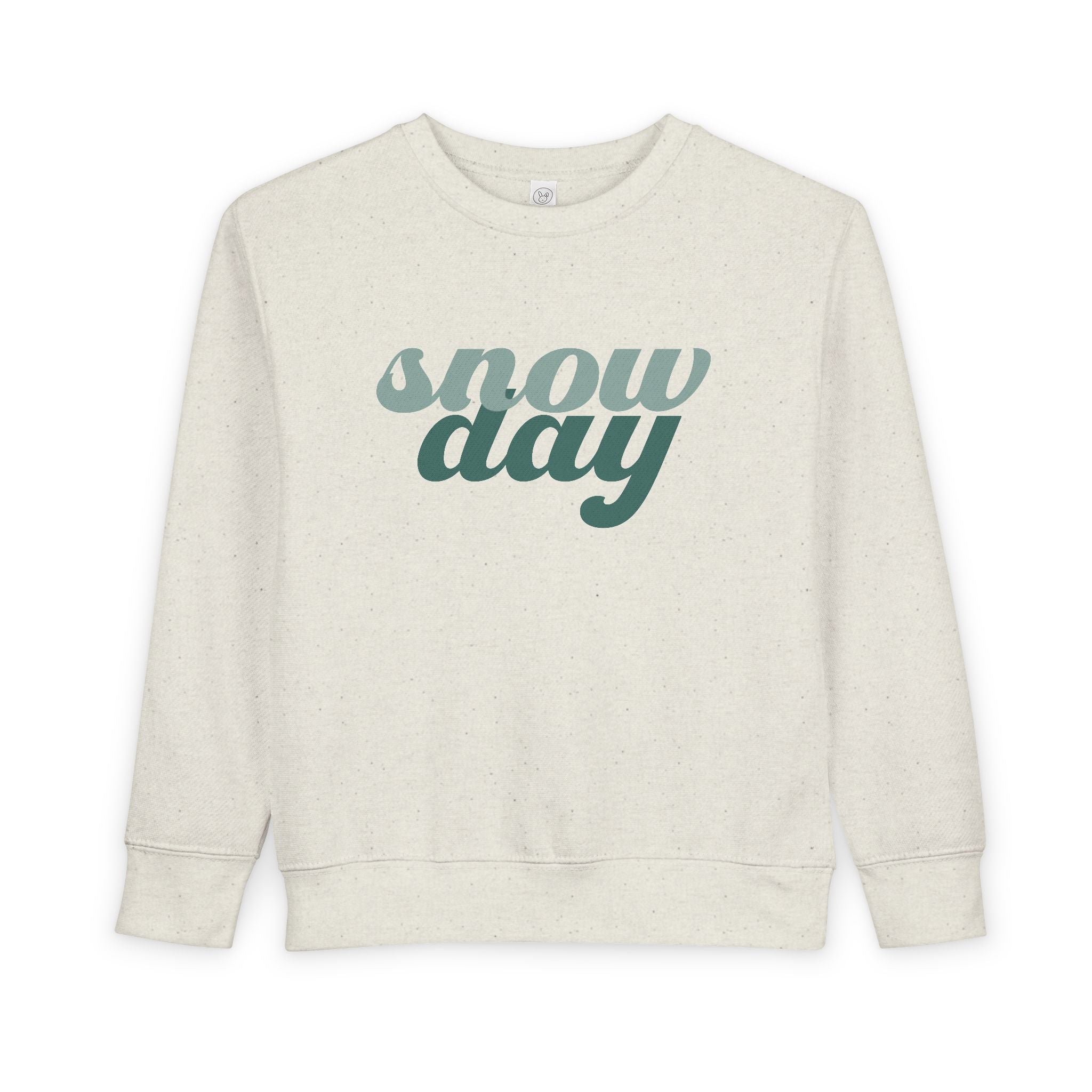 Toddler Sweatshirt — Retro Script “Snow Day” Cozy Winter Top