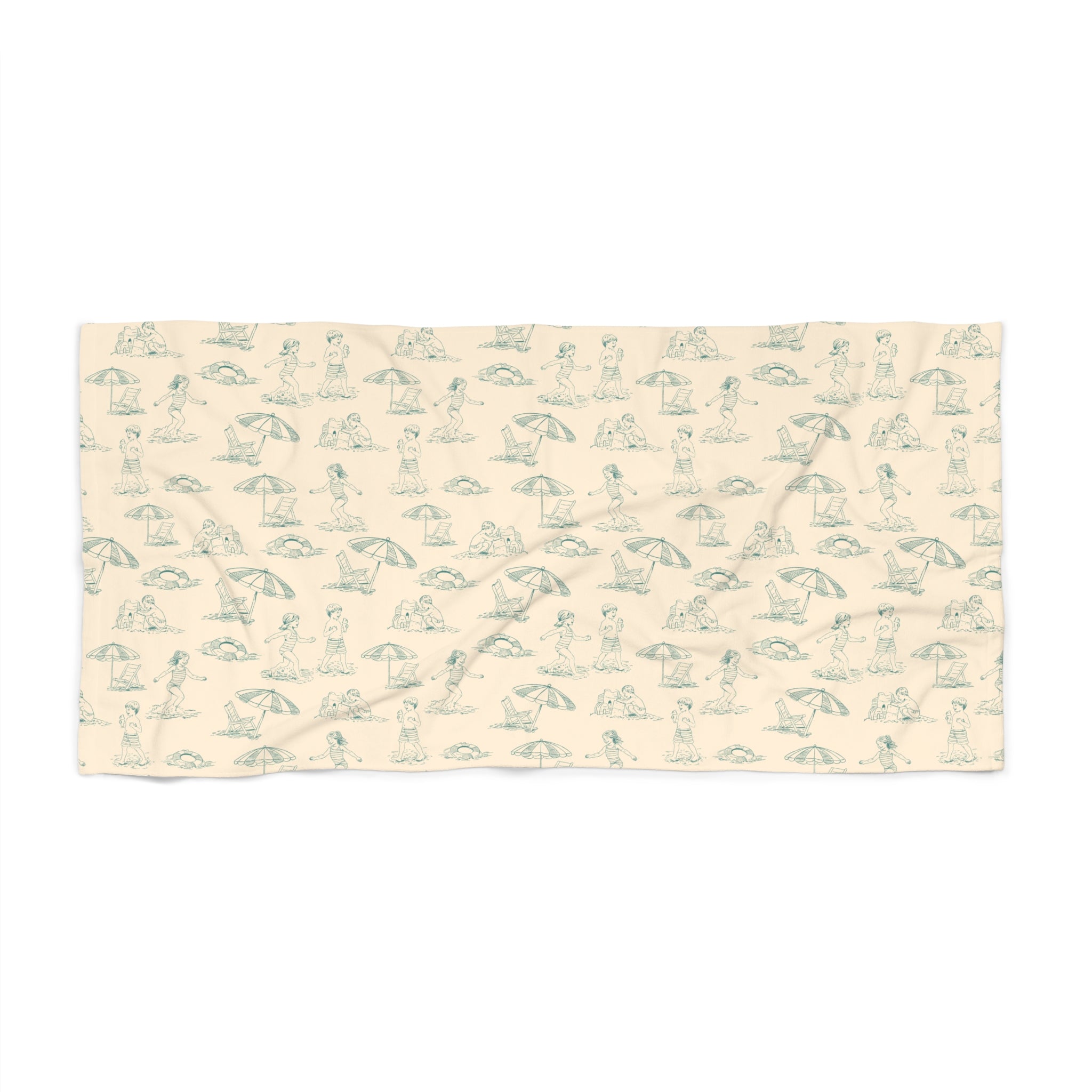 Brine Beach Club Toile Pattern Beach Towel