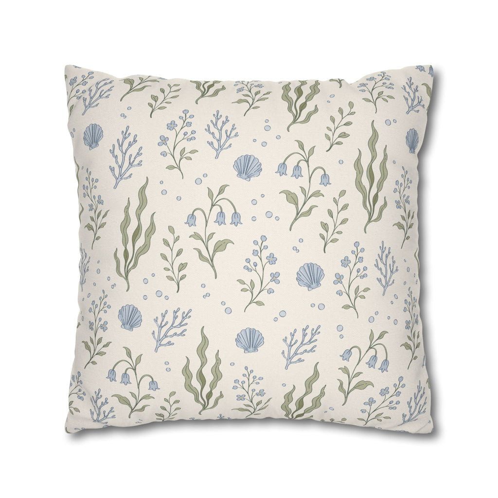 Sea Garden throw pillow cover Pillowcase | Square Decorative Pillowcase