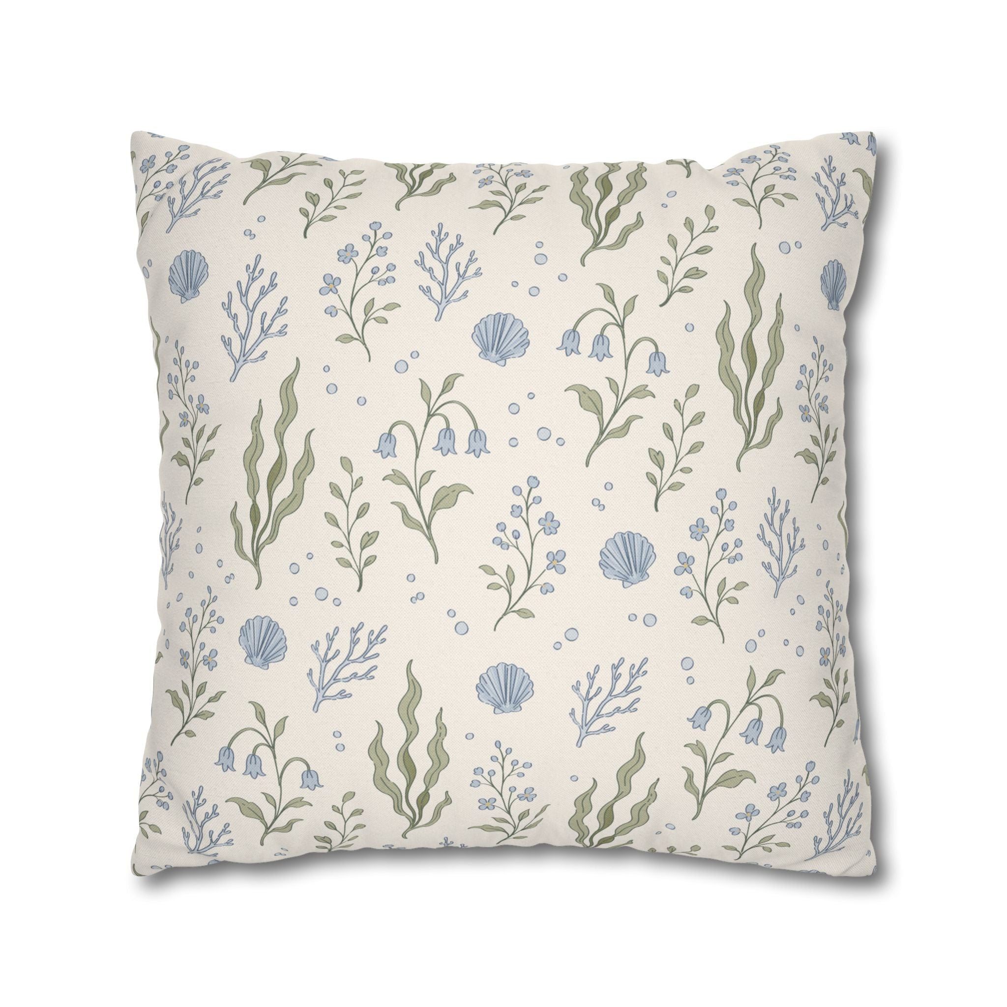 Sea Garden throw pillow cover Pillowcase | Square Decorative Pillowcase