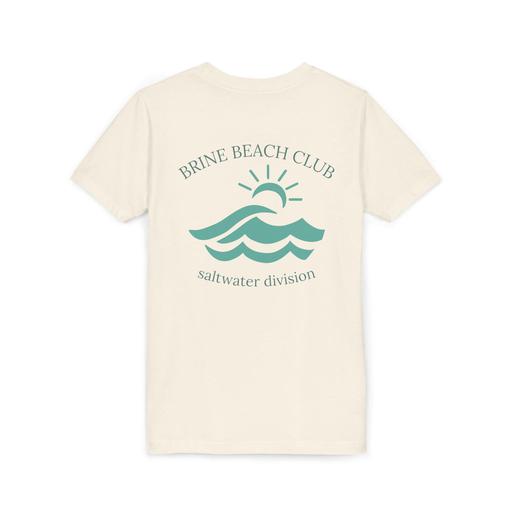 Brine Beach Club Youth Tee - Saltwater Division Waves Design