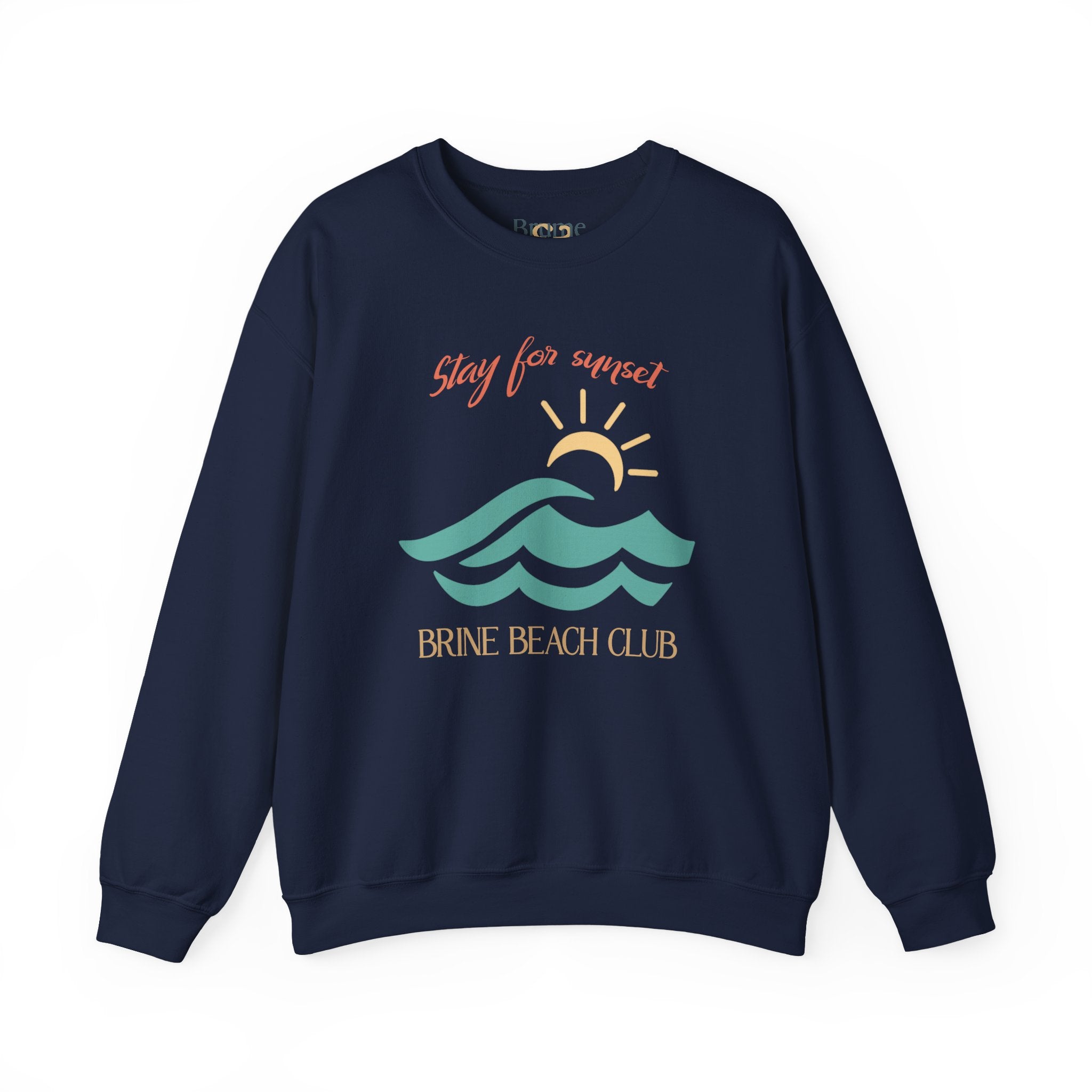 Brine Beach Club "Stay for Sunset" Golden Hour Sweatshirt