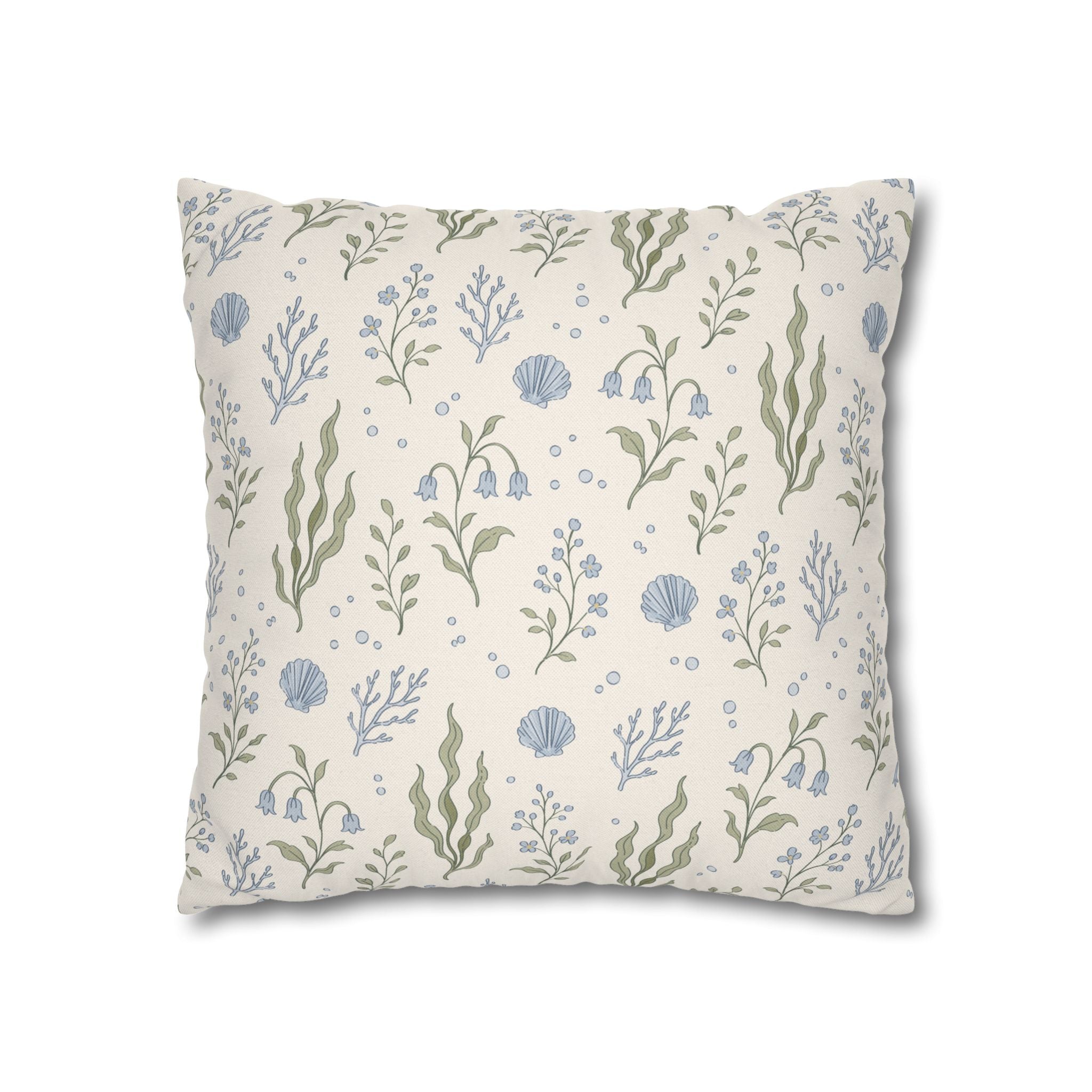 Sea Garden throw pillow cover Pillowcase | Square Decorative Pillowcase