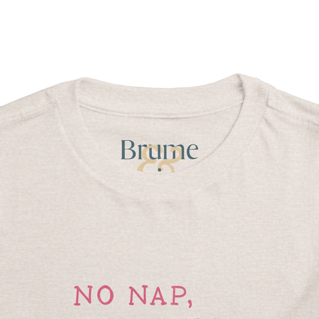 Toddler Tee — "No Nap, No Rules" Feral Kids Beach Club Graphic Shirt