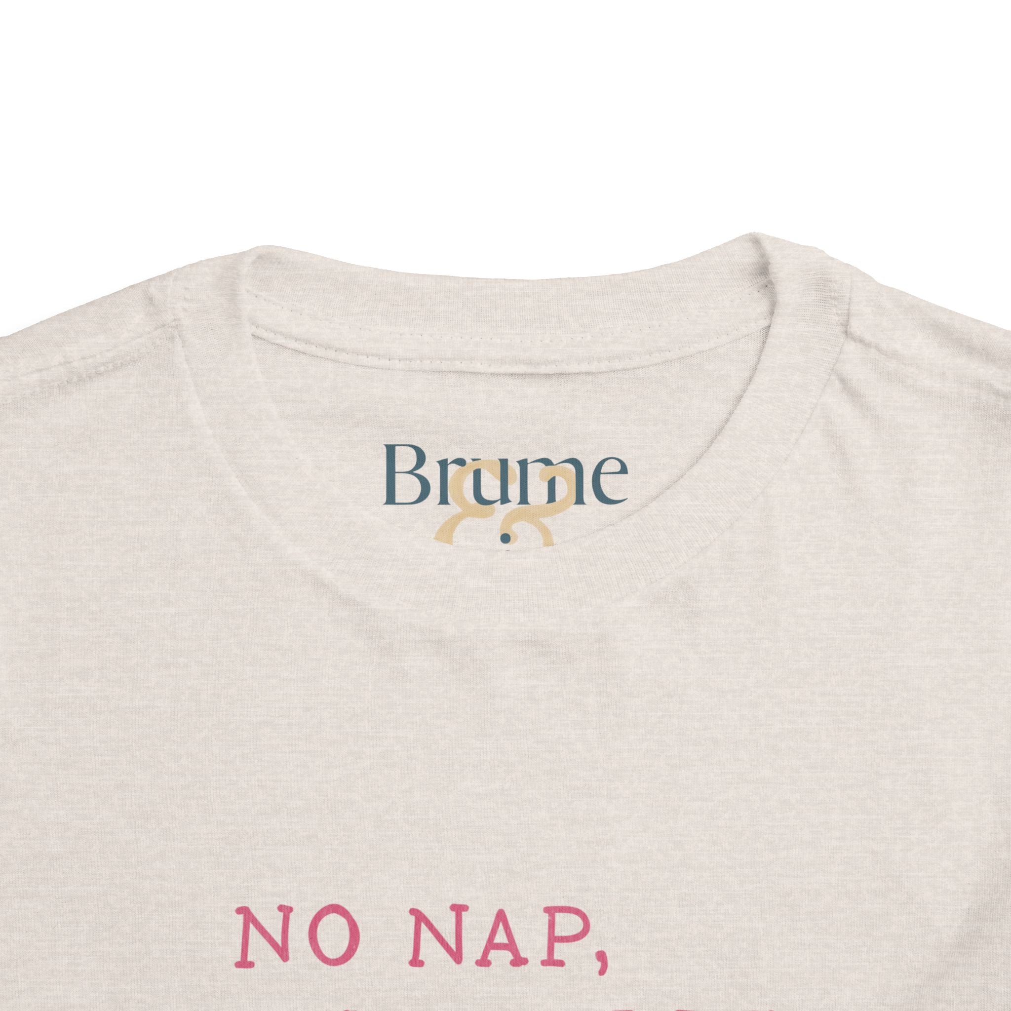 Toddler Tee — "No Nap, No Rules" Feral Kids Beach Club Graphic Shirt