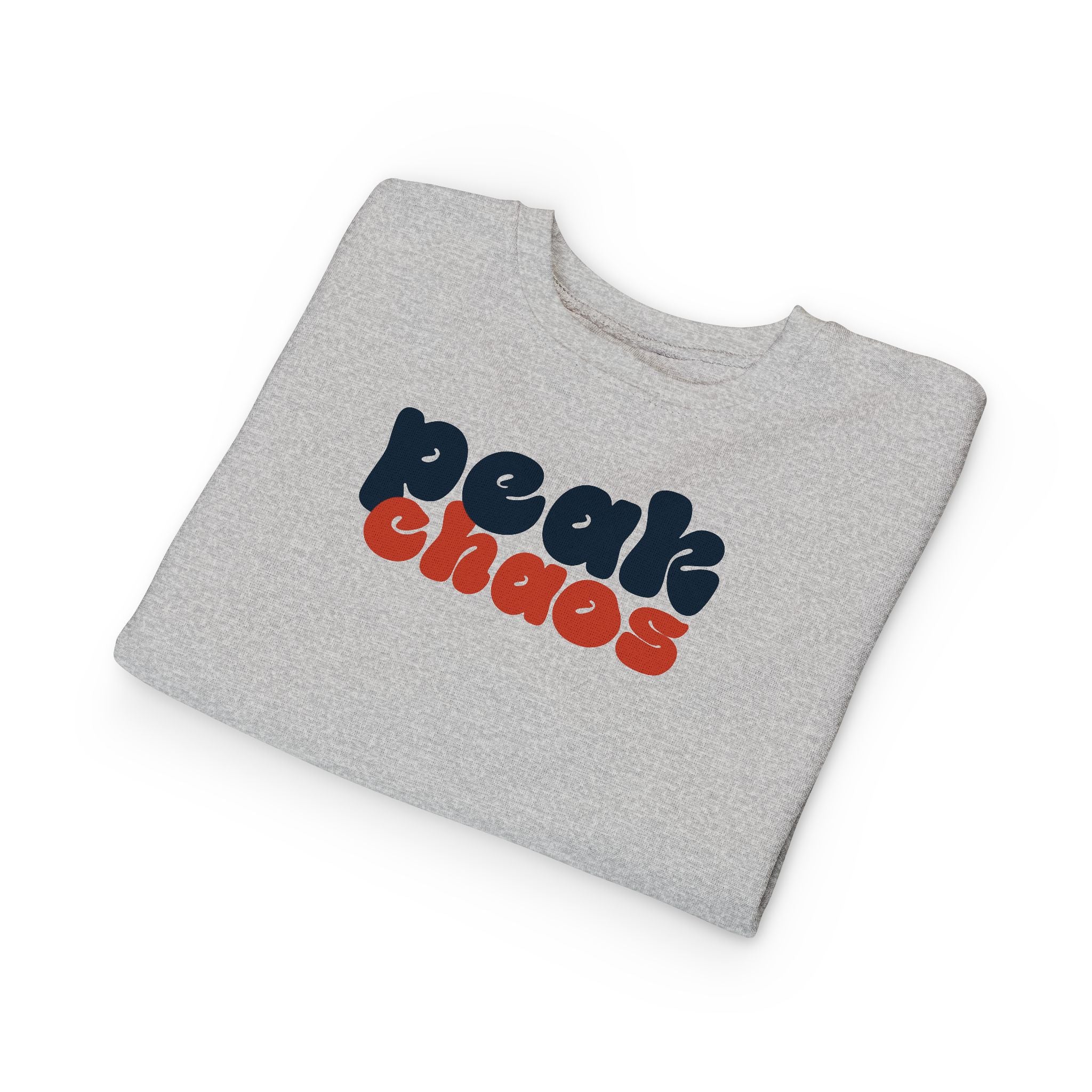 Peak Chaos Toddler Sweatshirt — Playful Graphic Crewneck for Little Kids