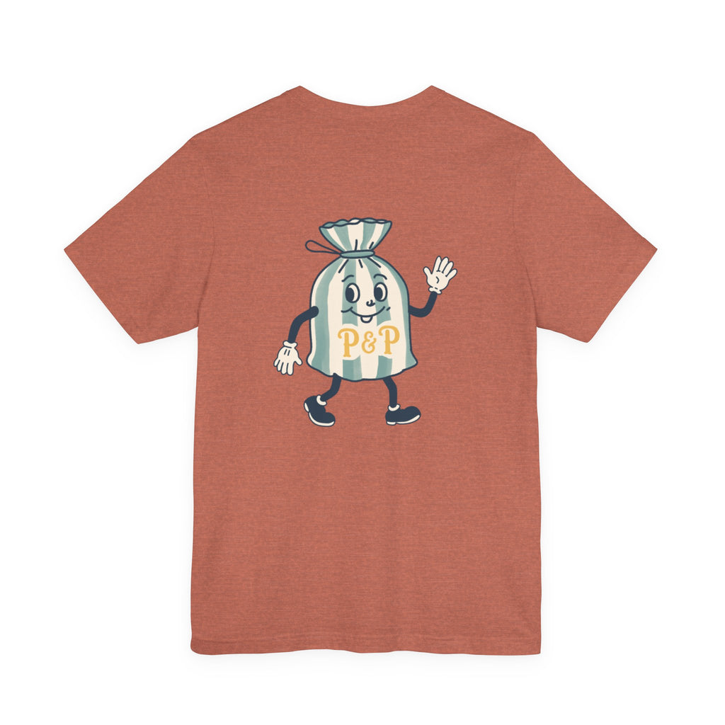 Port & Penny Retro Candy Bag Graphic Tee — Cute Vintage Snack Shirt