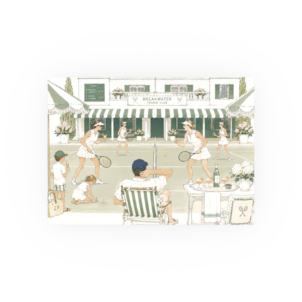 Breakwater Tennis Club Art Print — Satin & Archival Matte Poster