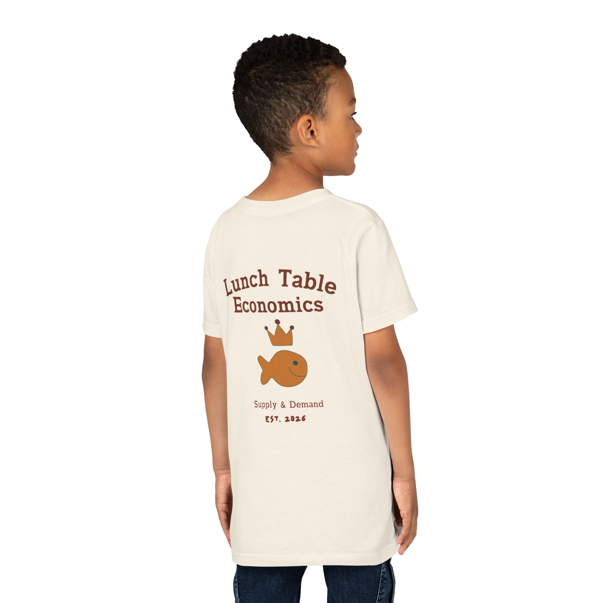 Youth Tee — "Brine Academy" Lunch Table Economics Kids Shirt