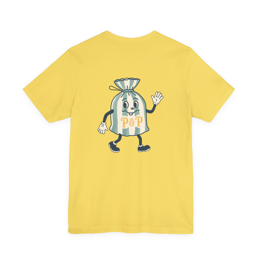 Port & Penny Retro Candy Bag Graphic Tee — Cute Vintage Snack Shirt