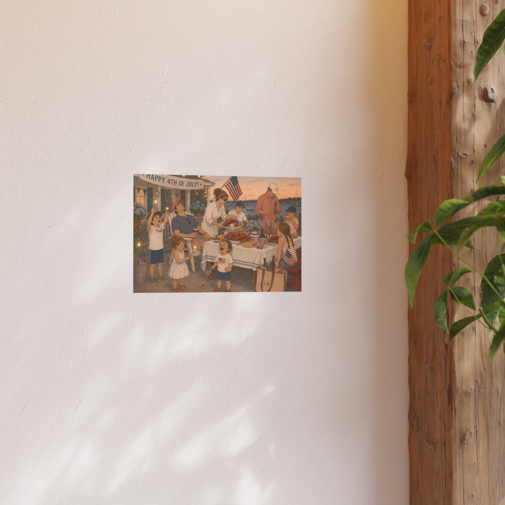 Fourth of July Yacht Club Art Print — Cheeky Patriotic Poster