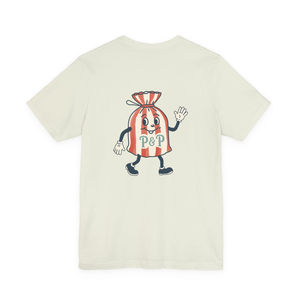 Port & Penny Retro Candy Bag Graphic Tee — Cute Vintage Snack Shirt