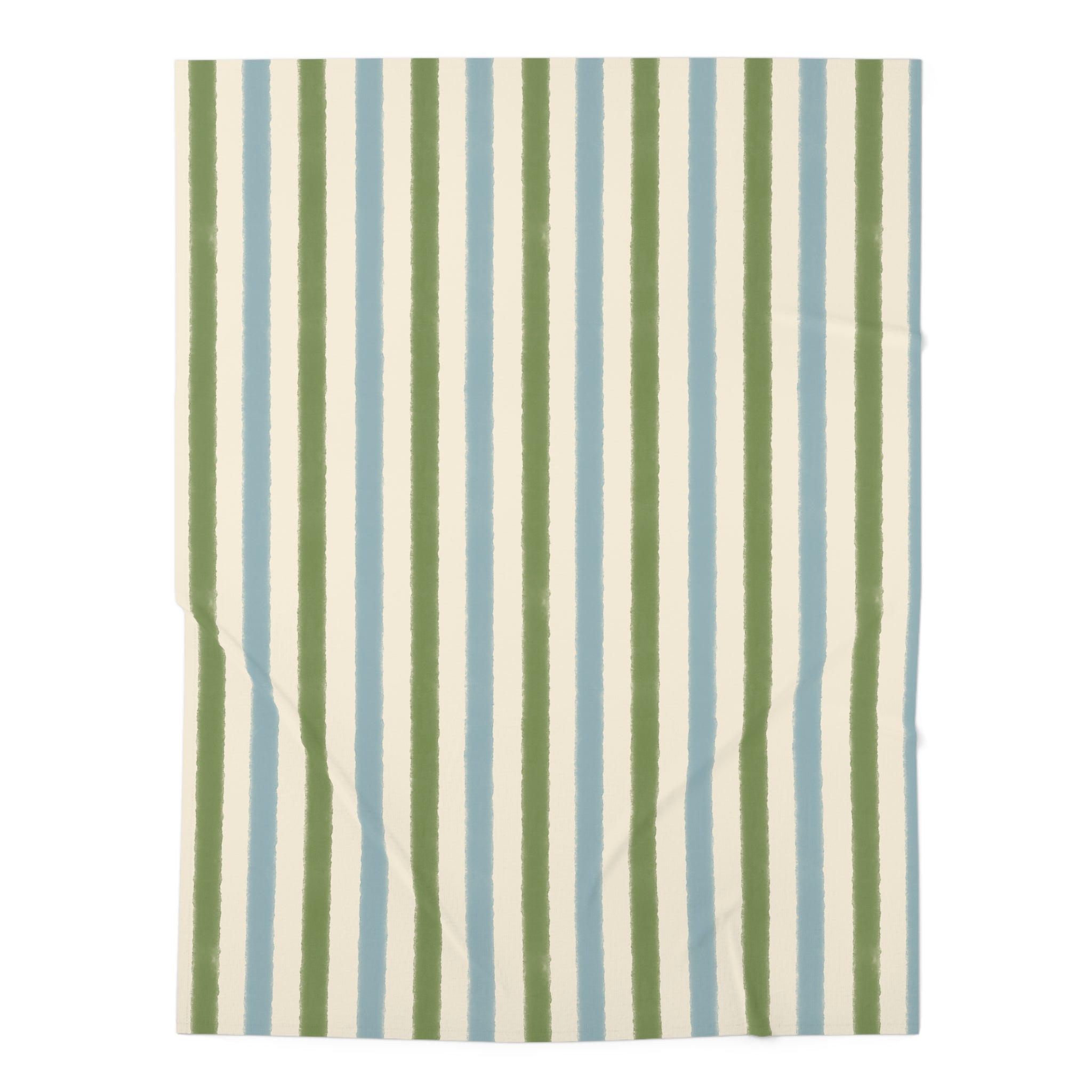 Vintage Watercolor Stripe Baby Swaddle Blanket — Playroom Newborn Gift