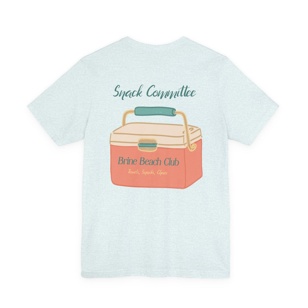 Brine Beach Club Snack Committee Tee — "Now Serving: Chaos" Retro Cooler Shirt