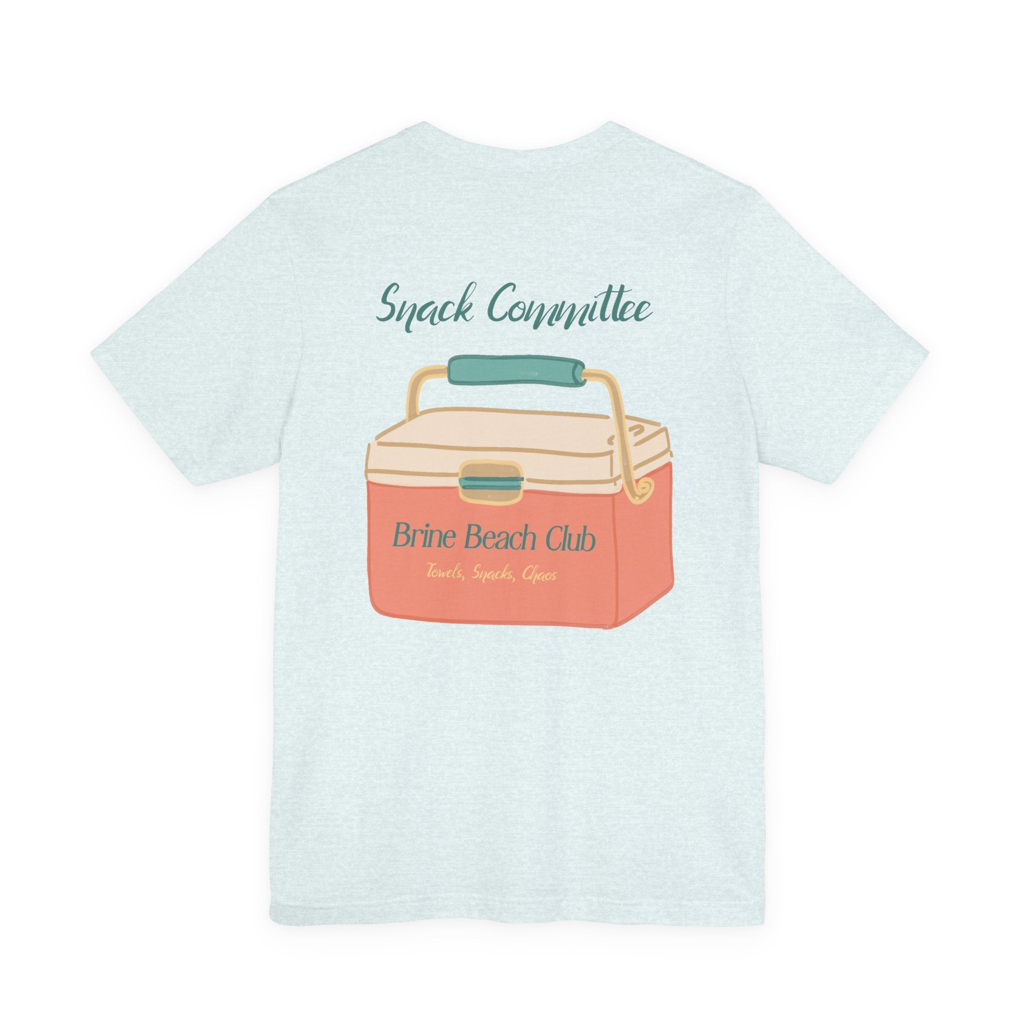 Brine Beach Club Snack Committee Tee — "Now Serving: Chaos" Retro Cooler Shirt