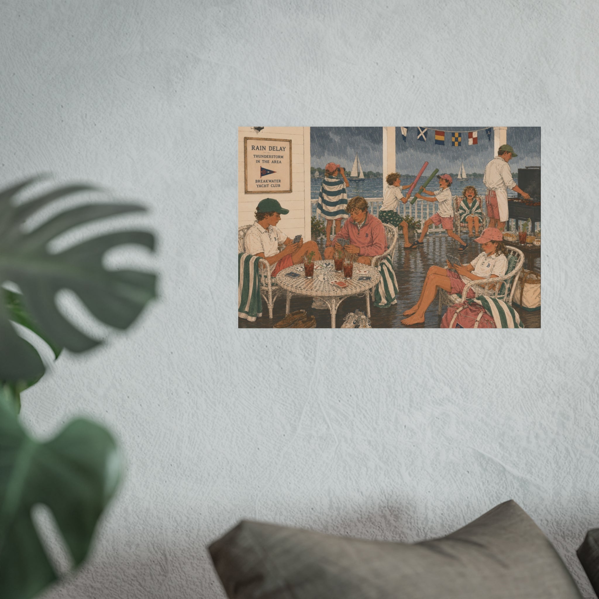 Rain Delay — Summer Yacht Club Art Print (Satin/Archival Matte)