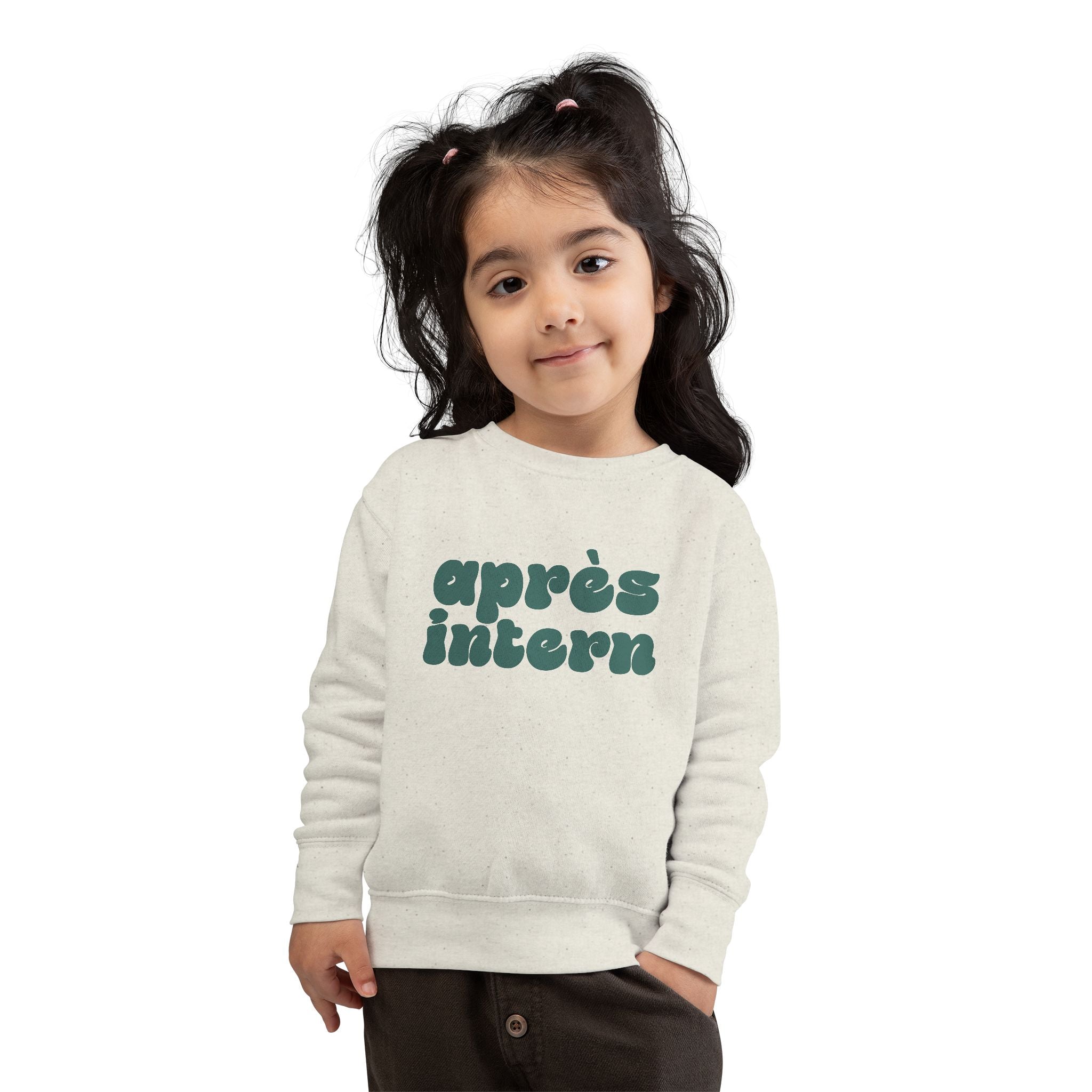 Après Intern Toddler Sweatshirt — Cute Après-Ski Crewneck for Kids