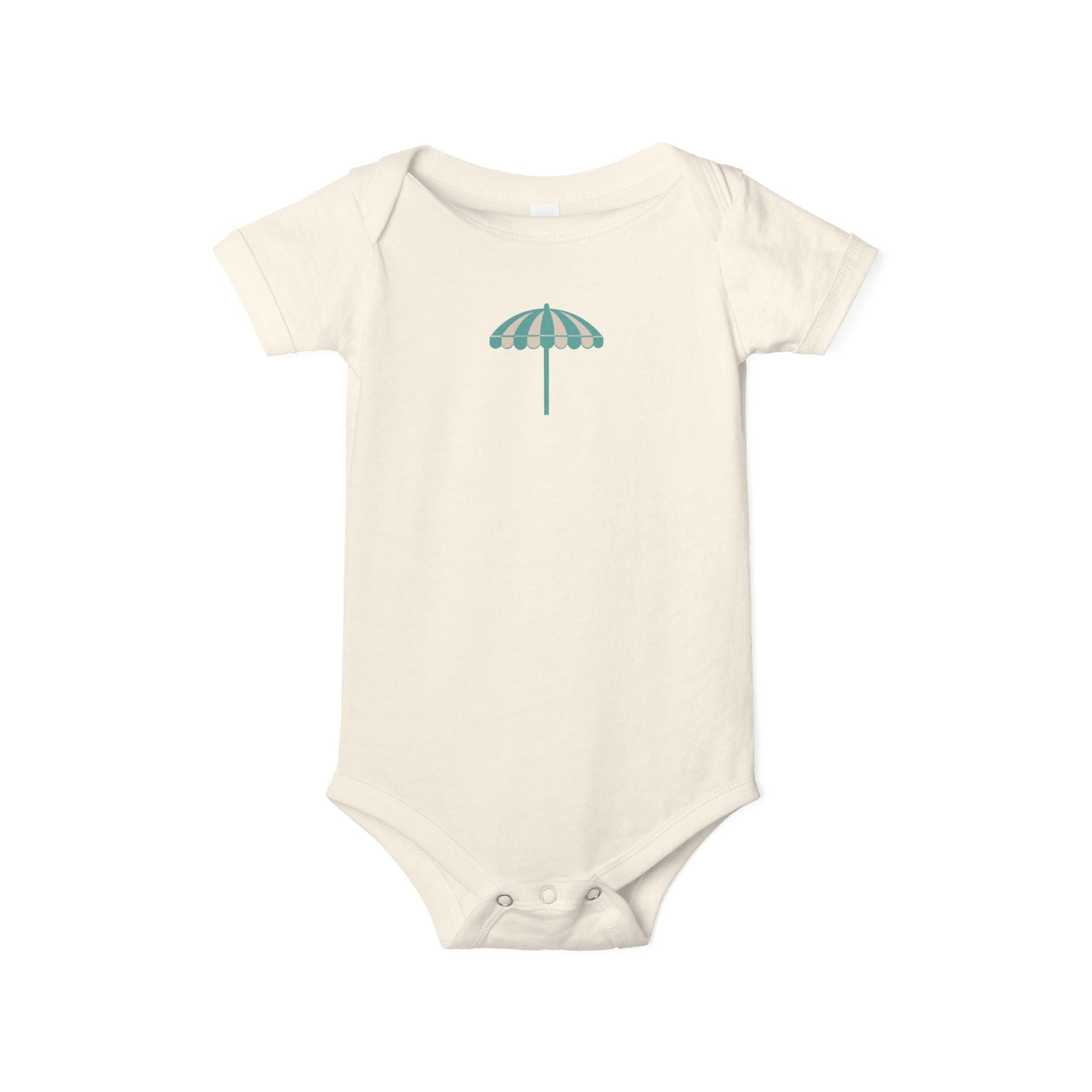Infant One-Piece Bodysuit — Cute Beach Umbrella Graphic Baby Onesie