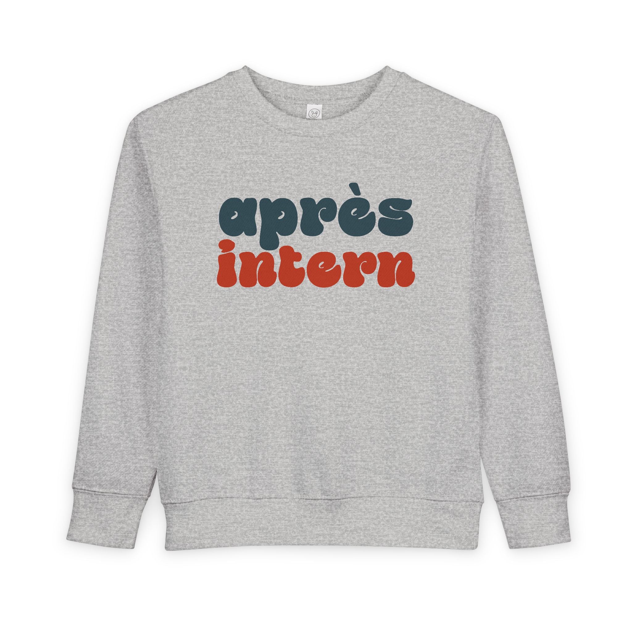 Après Intern Toddler Sweatshirt — Cute Après-Ski Crewneck for Kids