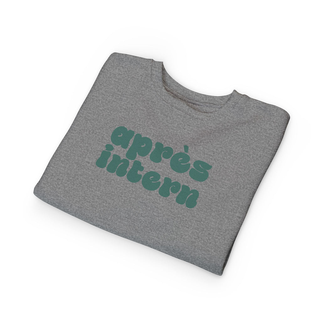 Après Intern Toddler Sweatshirt — Cute Après-Ski Crewneck for Kids