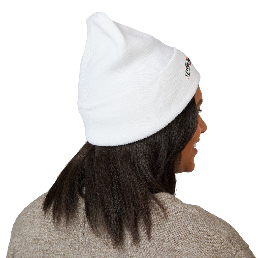 Embroidered 'Love, But Make It Chaos' Cuffed Beanie