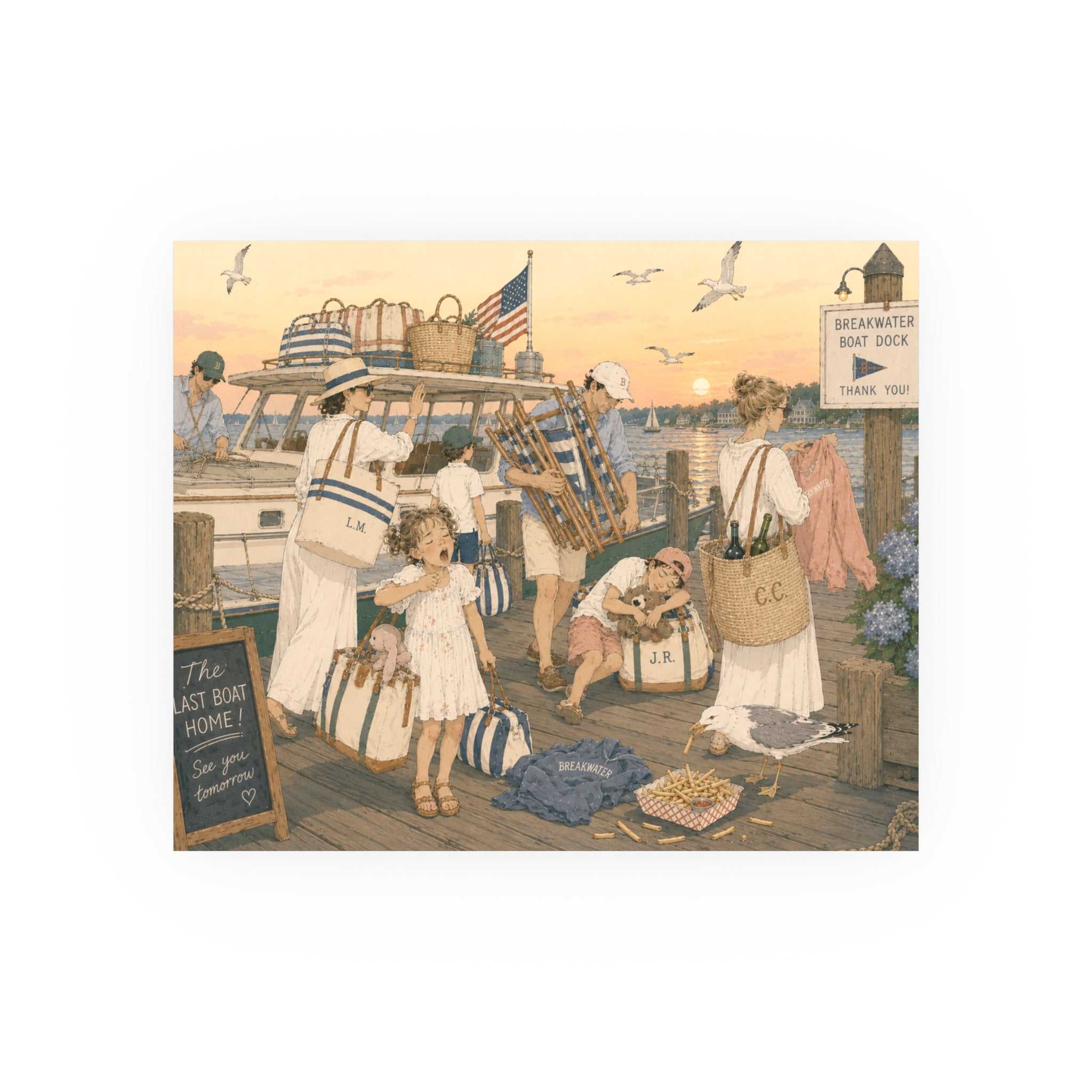 The Last Boat Home Art Print — Satin & Archival Matte Poster