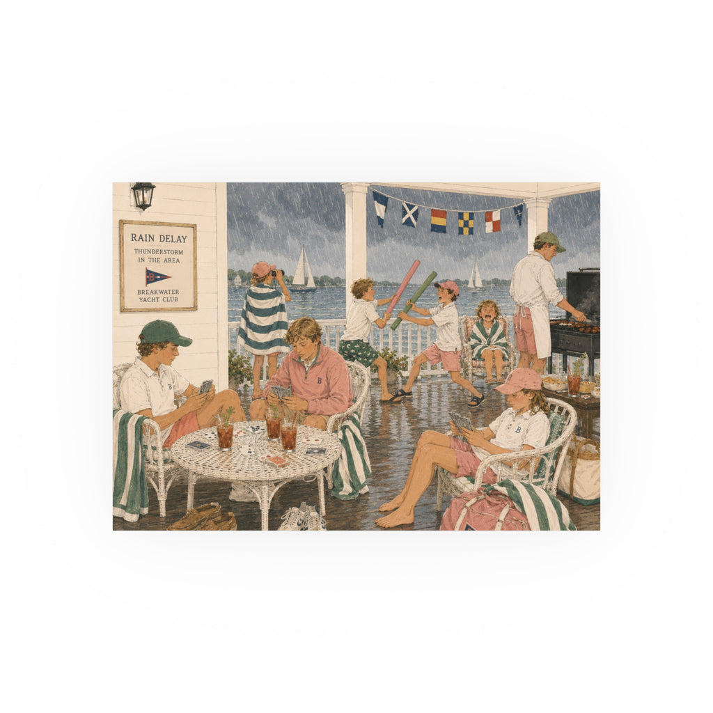 Rain Delay — Summer Yacht Club Art Print (Satin/Archival Matte)