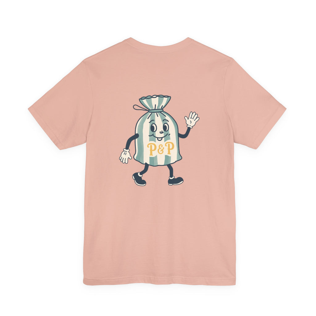 Port & Penny Retro Candy Bag Graphic Tee — Cute Vintage Snack Shirt