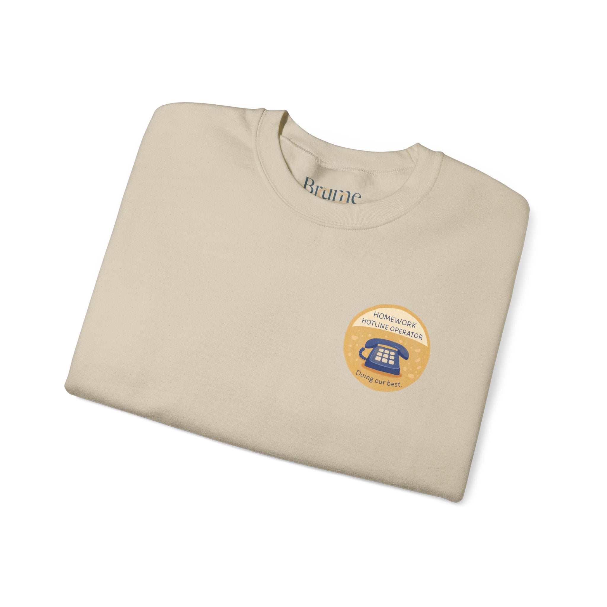 Homework Hotline Mom Merit Badge Sweatshirt