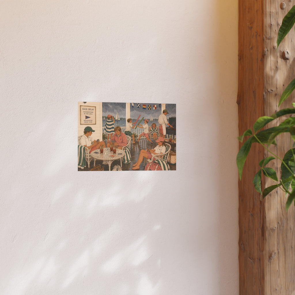 Rain Delay — Summer Yacht Club Art Print (Satin/Archival Matte)