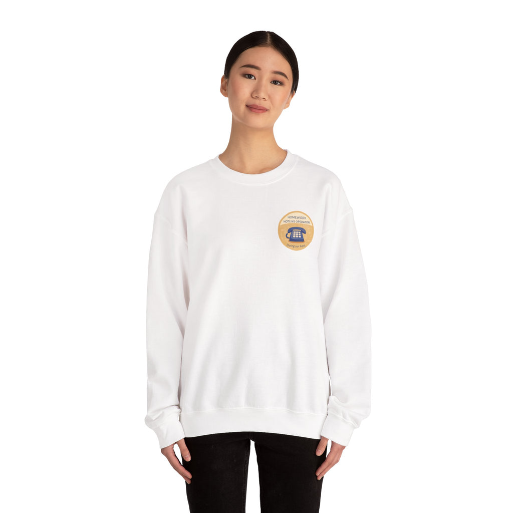 Homework Hotline Mom Merit Badge Sweatshirt