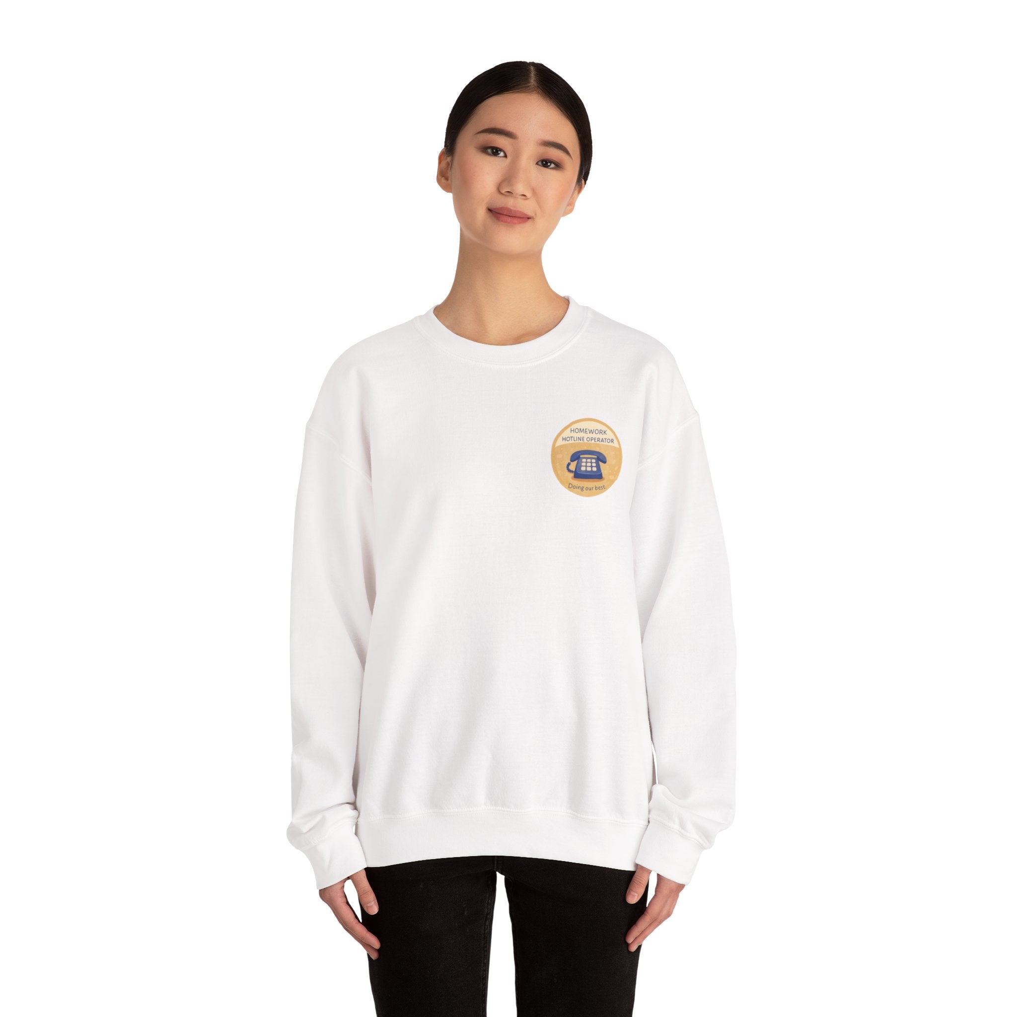 Homework Hotline Mom Merit Badge Sweatshirt
